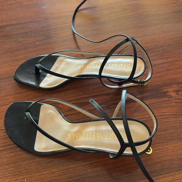 Stuart Weitzman Jimena 50 Kitten-Heel Strappy Sandals - Picture 3 of 6
